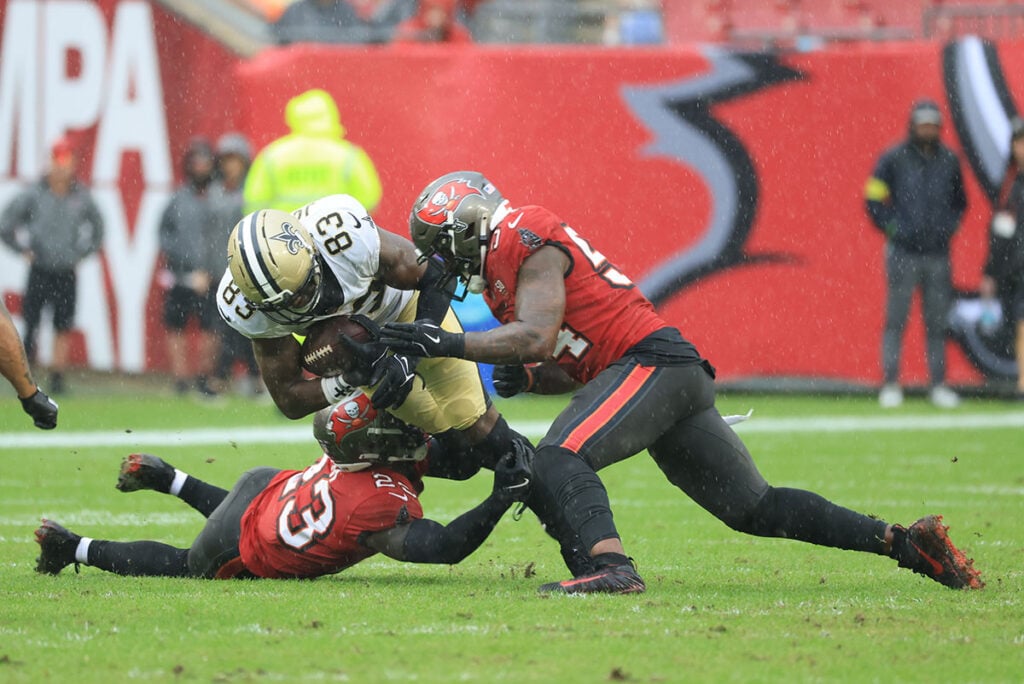Tykee Smith Is Ready For Bucs Captain Role With Lavonte David Retiring 4 Bucs Ss Tykee Smith And Ilb Lavonte David And Saints Te Juwan Johnson