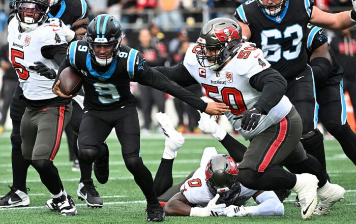 Bucs Dt Vita Vea And Panthers Qb Bryce Young