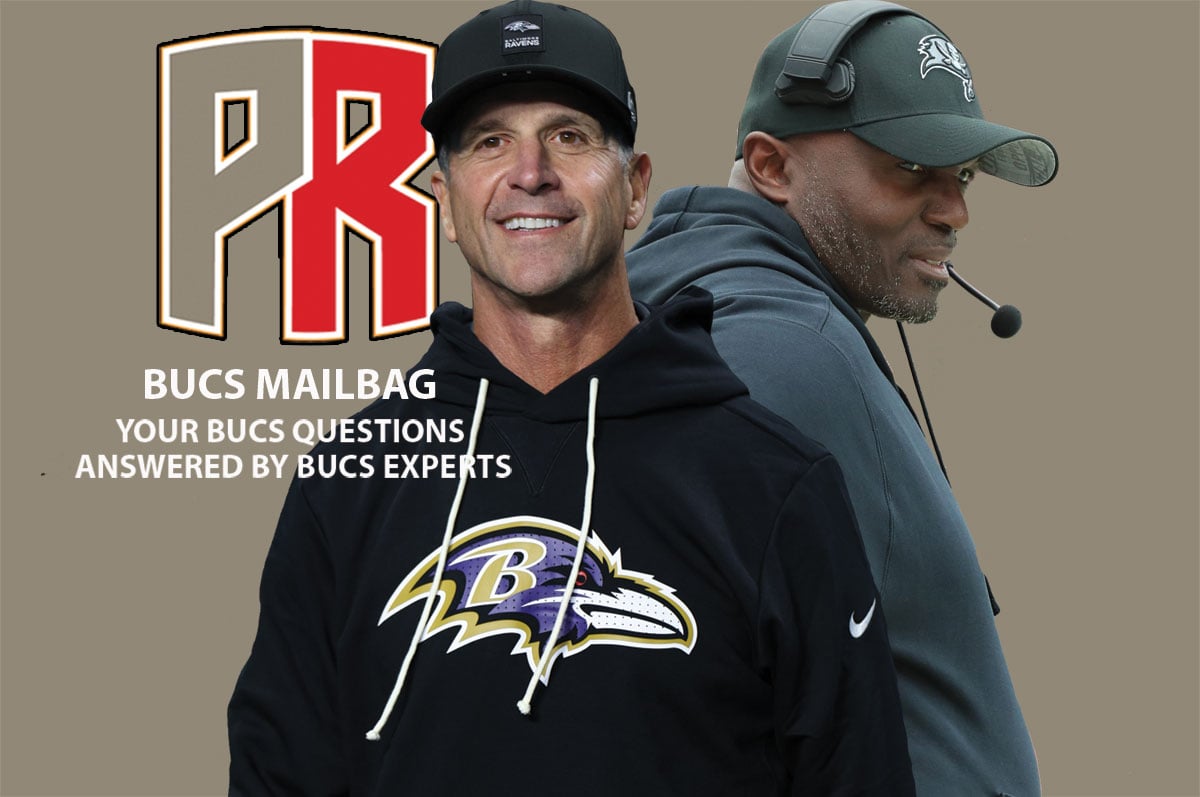 Former Ravens Hc John Harbaugh And Bucs Hc Todd Bowles