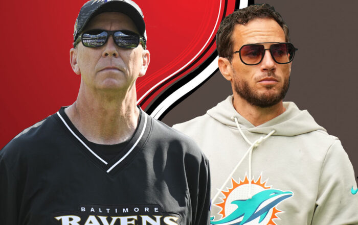 Former Ravens Oc Todd Monken And Former Dolphins Hc Mike Mcdaniel Bucs