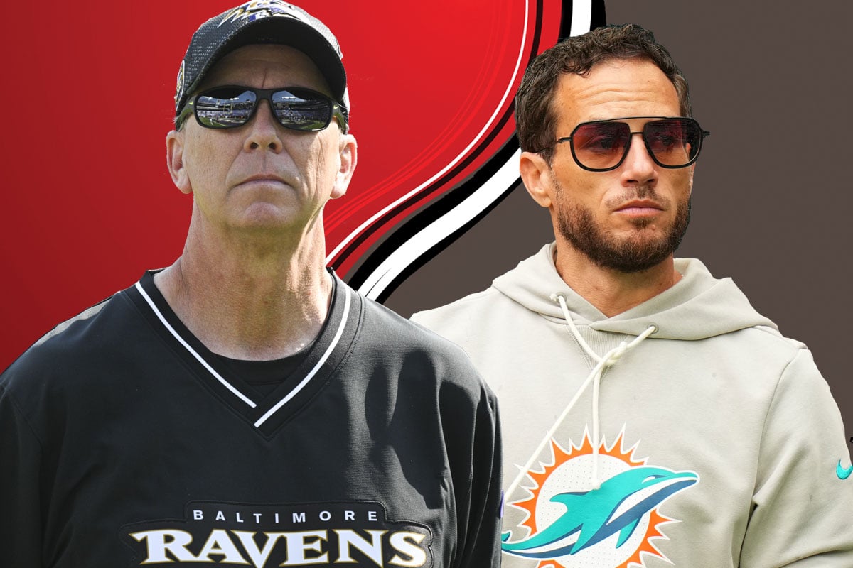 Former Ravens Oc Todd Monken And Former Dolphins Hc Mike Mcdaniel Bucs