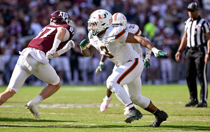 Miami Edge Rusher Akheem Mesidor Bucs