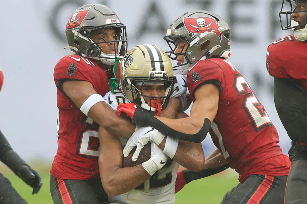 What'S The Next Priority For The Bucs In Free Agency? 4 Bucs Cbs Jacob Parrish And Zyon Mccollum - Photo By: Cliff Welch P/R