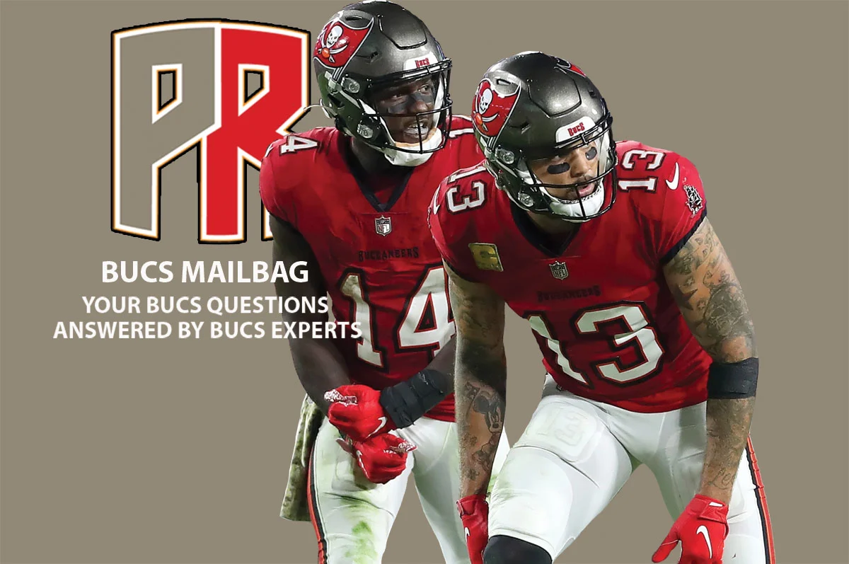 Evans-Mike-Chris-Godwin-Red-White-Bucs-Mailbag Bucs Wrs Mike Evans And Chris Godwin Jr.