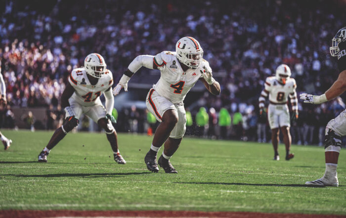 Bucs Edge Rusher Rueben Bain Jr. - Photo Courtesy Of: The University Of Miami - Mikayla Oliveira