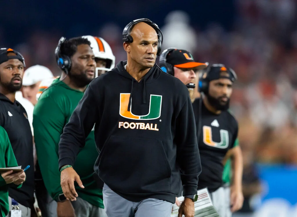 Miami Defensive End Coach Jason Taylor - Photo By: Mark J. Rebilas