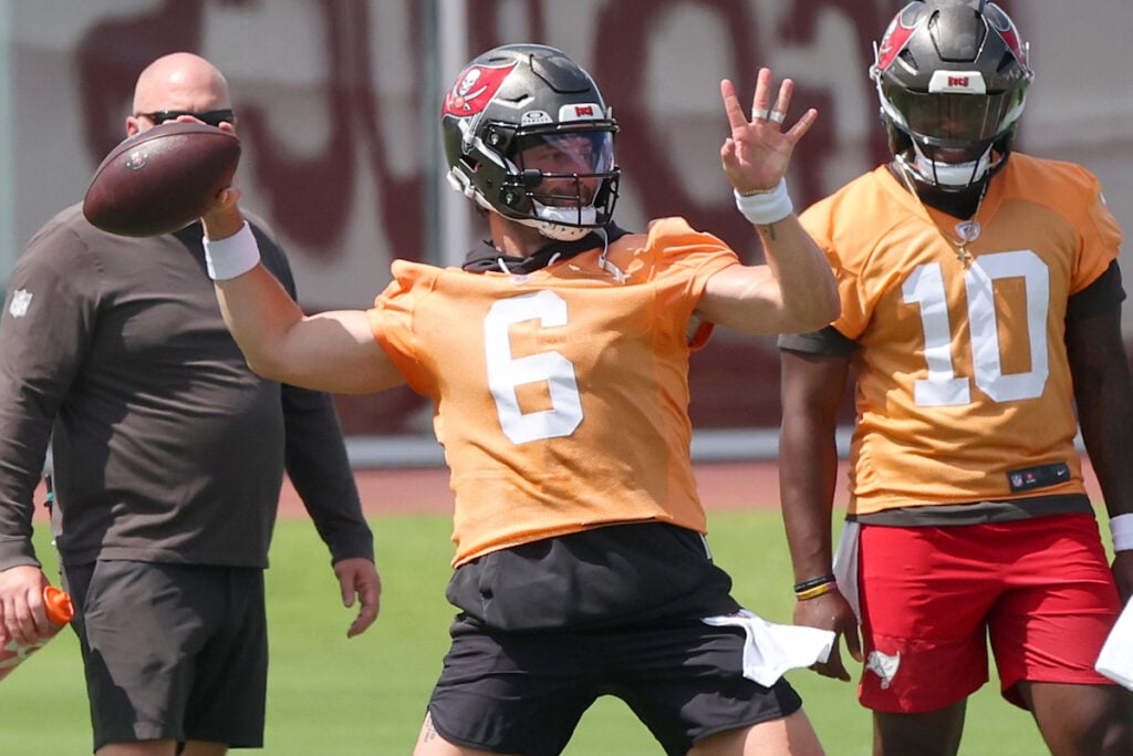 Bucs Mini-Camp Insider 6-16: New Energy, Spirited Goal Line Period Highlight The Day 9 Baker Mayfield - Photo By: Cliff Welch P/R