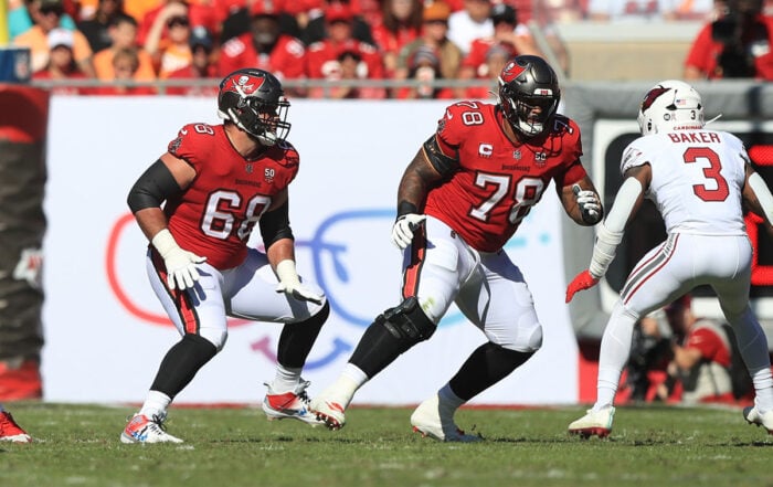 Bucs Lg Ben Bredeson And Lt Tristan Wirfs