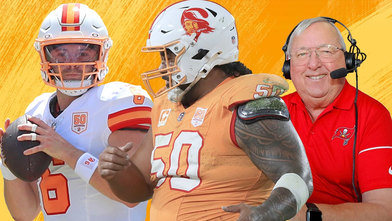 Lots-Of-Bucs-Questions-Need-Answers-Pr.com Bucs Qb Baker Mayfield And Dt Vita Vea And Gene Deckerhoff