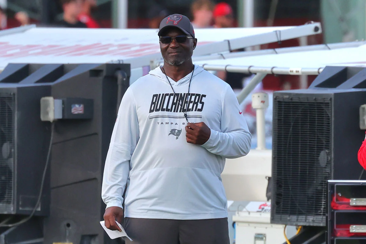 Bowles-Todd-Bucs-Camp-Whistle-Pleased Bucs Hc Todd Bowles