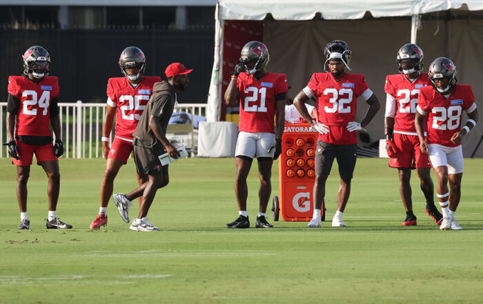 Bucs Cbs Ayden Garnes, Jacob Parrish, Benjamin Morrison, Josh Hayes, Keionte Scott And Demarion Williams
