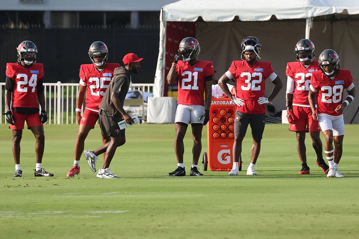 Morrison-Benjamin-Jacob-Parrish-Josh-Hayes-Ayden-Garnes-Keionte-Scott-Demarion-Williams Bucs Cbs Ayden Garnes, Jacob Parrish, Benjamin Morrison, Josh Hayes, Keionte Scott And Demarion Williams