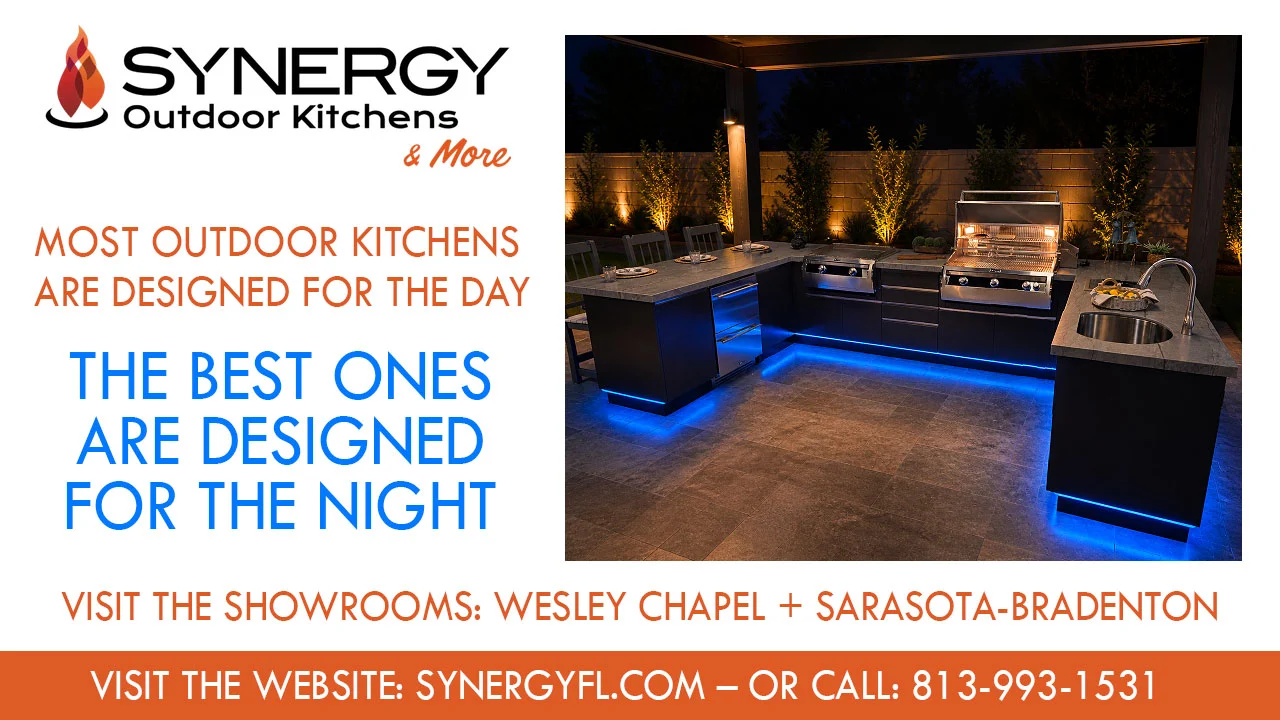 Synergy Outdoor Kitchens Night