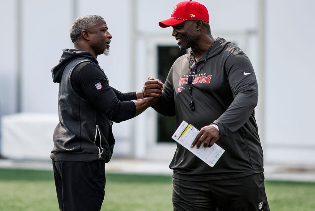 Bucs' Cb Pepe Williams Making His Case For A Roster Spot 5 Jets Hc Aaron Glenn And Bucs Hc Todd Bowles