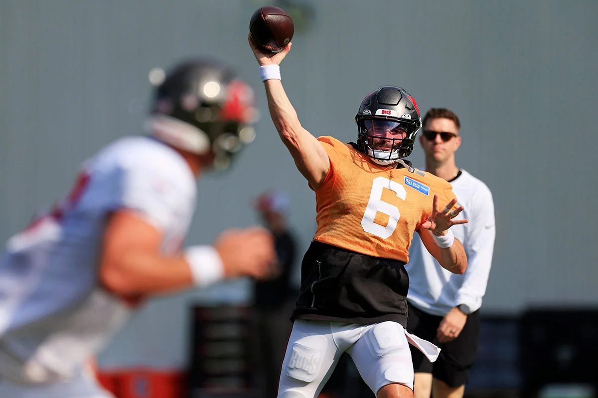 Mayfield-Baker-Bucs-Jaguars-Camp-Heave Bucs Qb Baker Mayfield