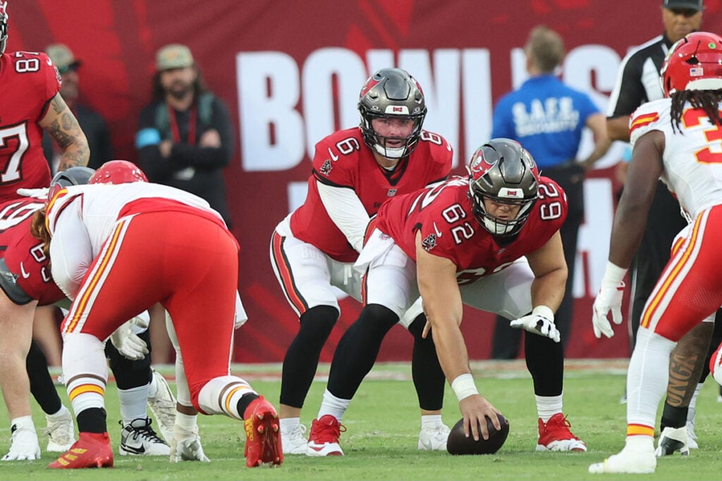 Bucs C Graham Barton And Qb Baker Mayfield
