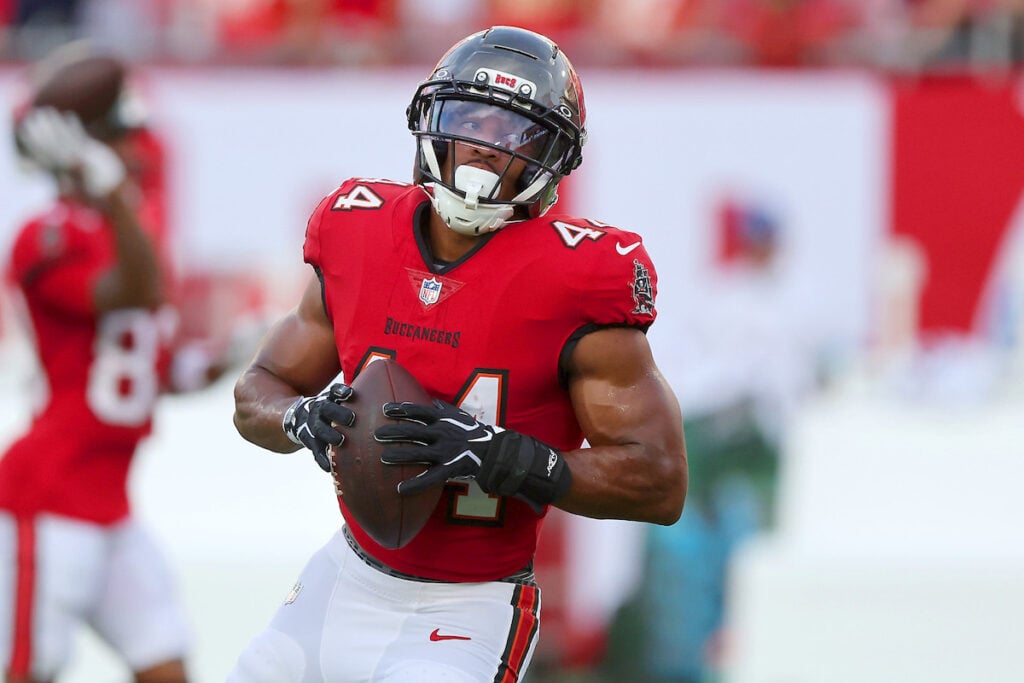 Is Competition Looming For Bucs At Rb3? 4 Bucs Rb Sean Tucker - Photo By: Cliff Welch P/R