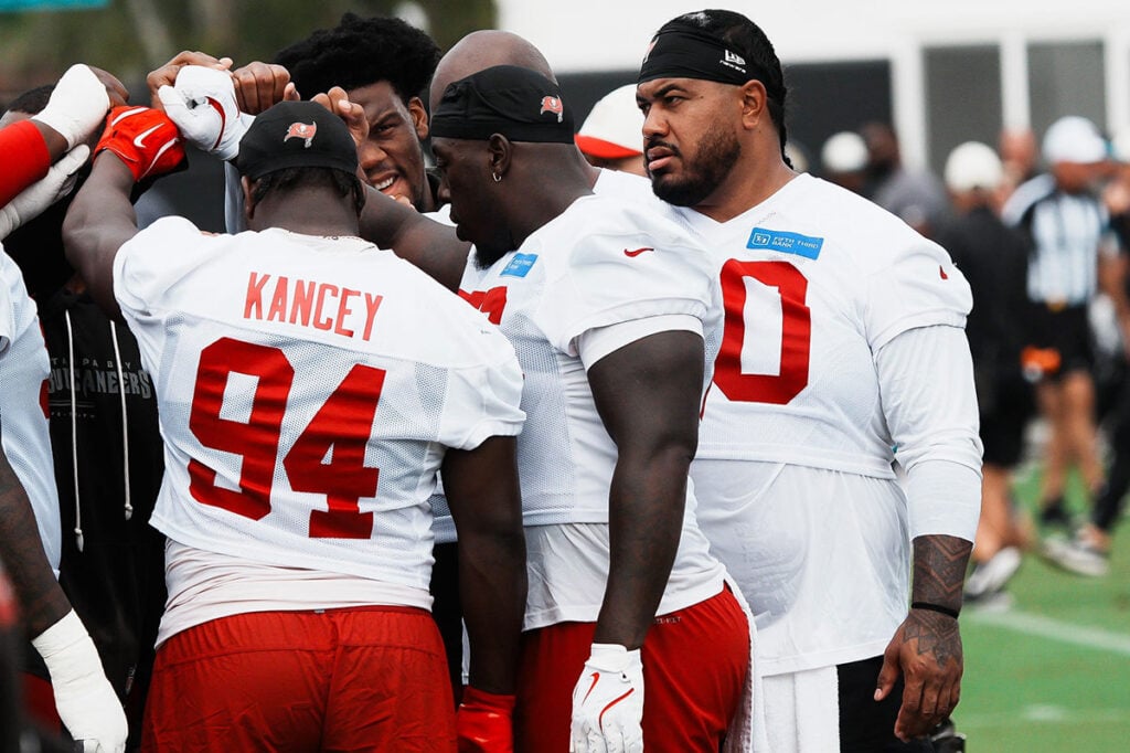 Pewter Report Podcast: Bucs Battle Back Vs. Jags In Joint Practice 3 Bucs Dts Calijah Kancey, Rakeem Nunez-Roches And Vita Vea