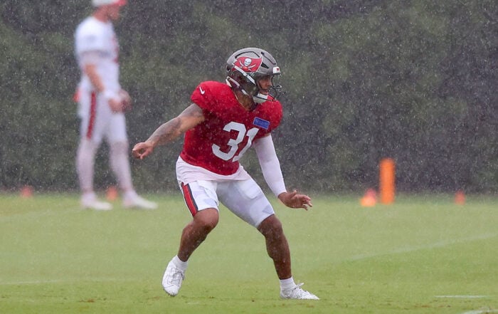 Winfield Antoine Bucs Camp Downpour