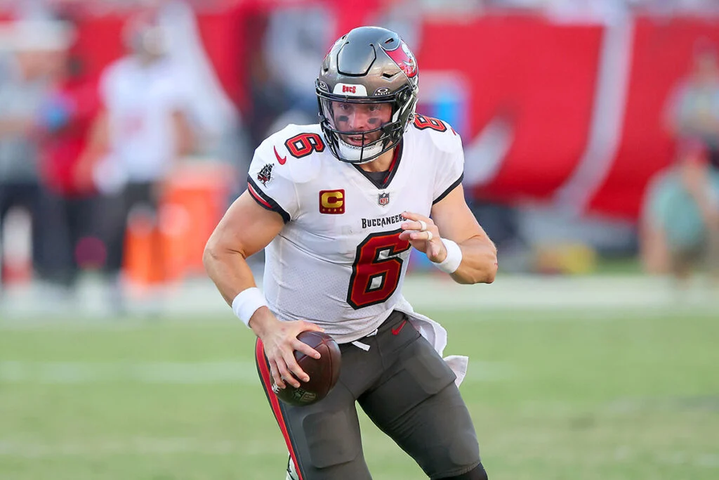 'Throw The Damn Ball Away': Bruce Arians Sounds Off On Baker Mayfield Injury 3 Bucs Qb Baker Mayfield - Photo By: Cliff Welch P/R