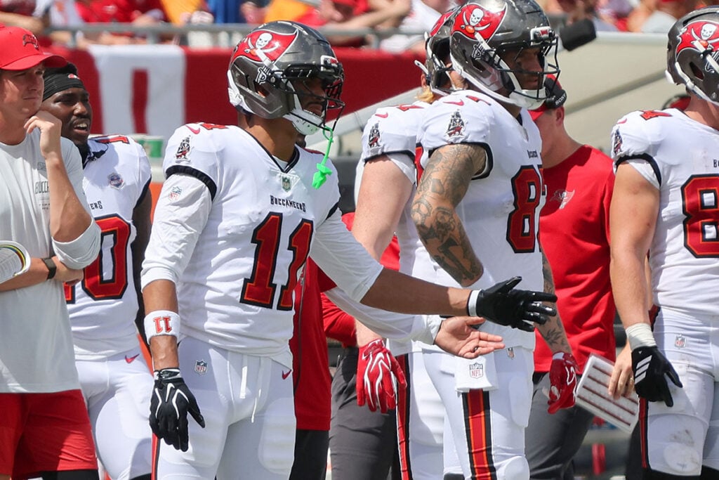Bucs Get Bad News Over Standout Rookies 4 Bucs Wr Jalen Mcmillan - Photo By: Cliff Welch P/R
