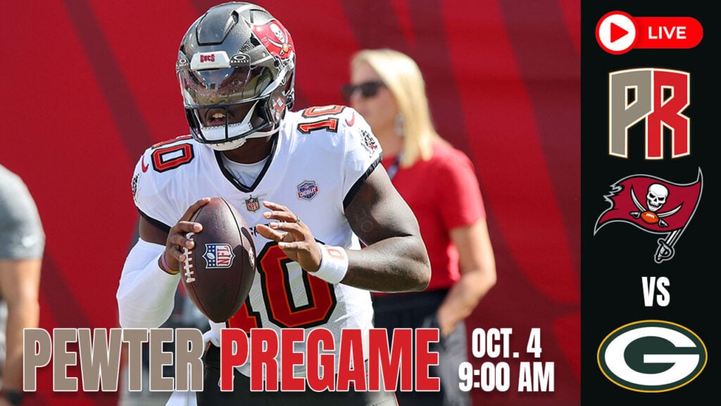 Bucs Packers Pewter Pregame