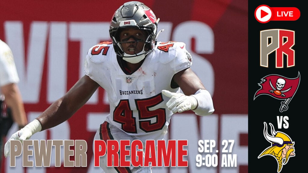 Bucs Vikings Pewter Pregame