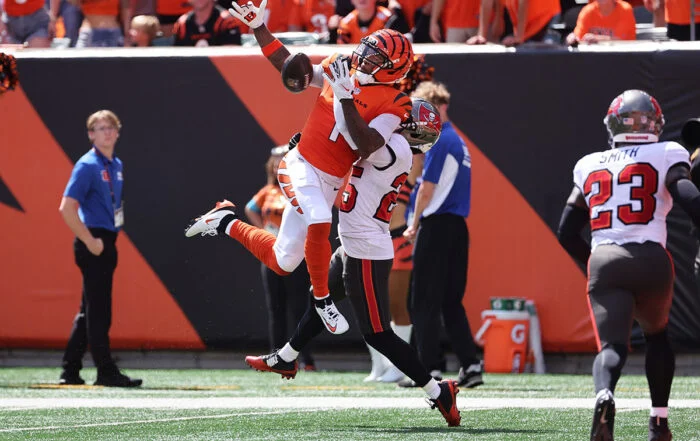 Bucs Cb Jacob Parrish And Bengals Wr Ja'Marr Chase