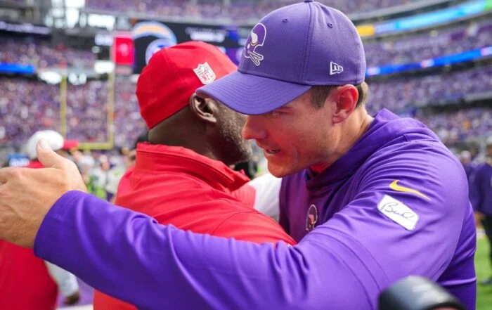 Bucs Hc Todd Bowles And Vikings Hc Kevin O'Connell