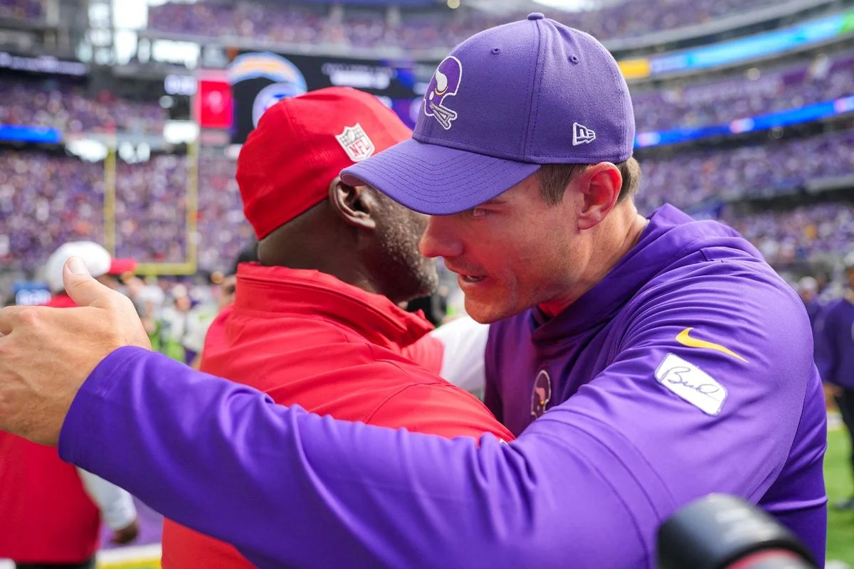 Todd-Bowles-Koc-Bucs-Vikings Bucs Hc Todd Bowles And Vikings Hc Kevin O'Connell