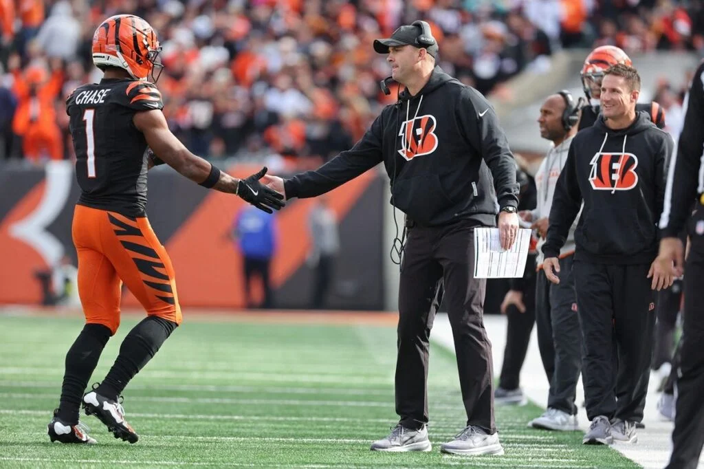 Bengals Wr Ja'Marr Chase And Hc Zac Taylor 
