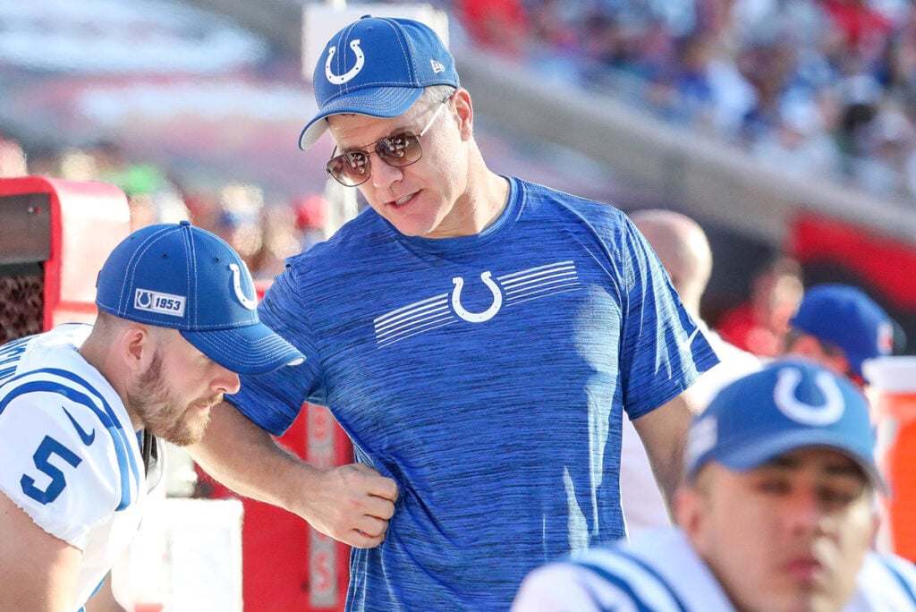 Chase Mclaughlin Doesn’t Chase Success, He Chases Something Greater 2 Former Colts Ks Chase Mclaughlin And Adam Vinatieri
