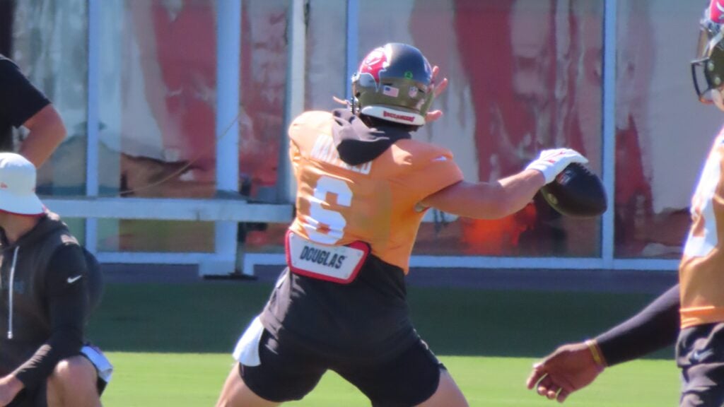 Pewter Report Podcast: Bucs At Panthers Preview 5 Bucs Qb Baker Mayfield - Photo By: Kat Beutel P/R