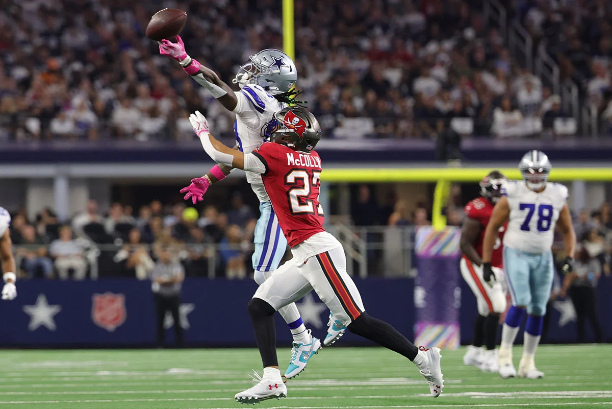 Bucs Cb Zyon Mccollum And Cowboys Wr Ceedee Lamb