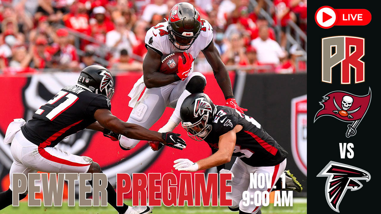 Pewter-Pregame-Falcons-Week-8 Bucs Falcons Pewter Pregame