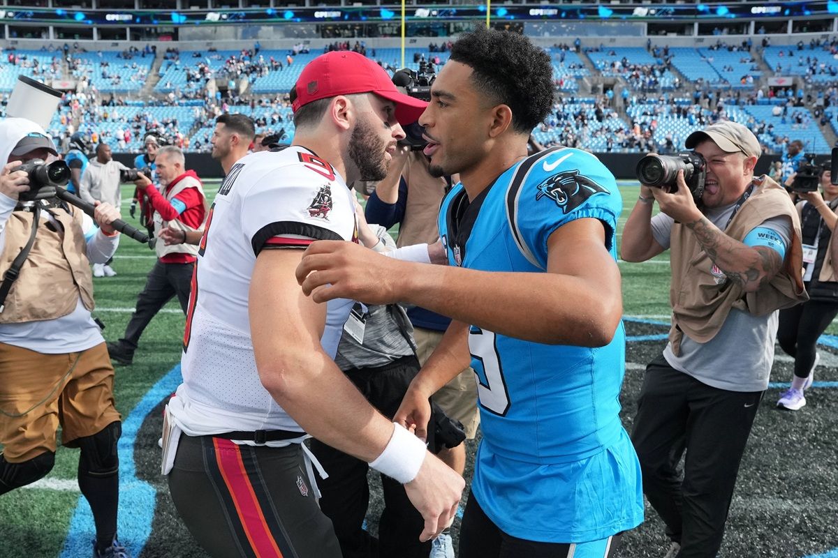 Bucs Qb Baker Mayfield And Panthers Qb Bryce Young