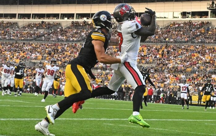 Bucs Rb Bucky Irving And Steelers Lb Payton Wilson